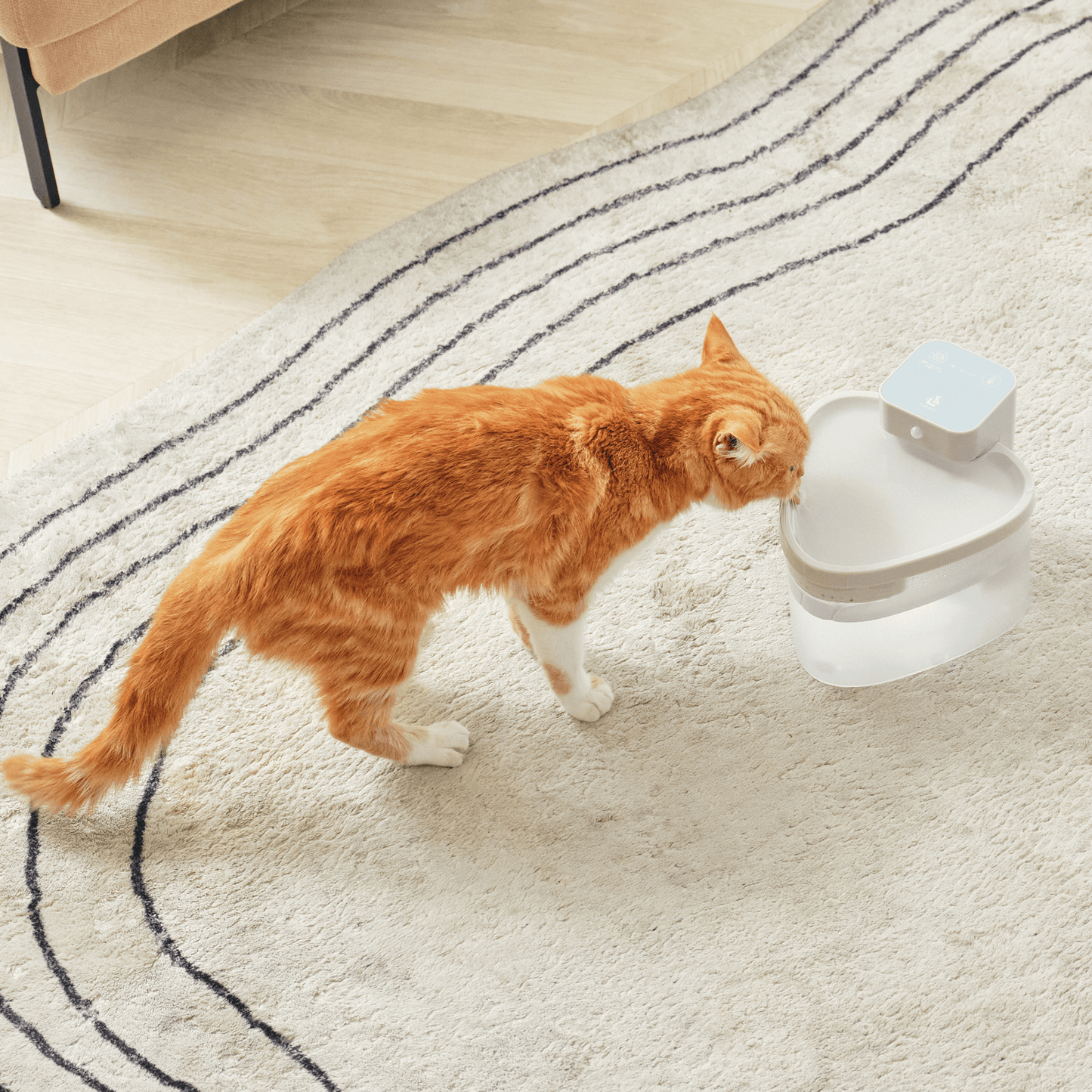 猫の水飲み器(PET用適温自動給水器)|温水に温めることが可能